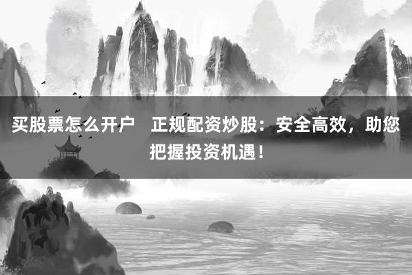 买股票怎么开户   正规配资炒股：安全高效，助您把握投资机遇！
