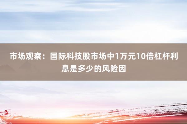 市场观察：国际科技股市场中1万元10倍杠杆利息是多少的风险因