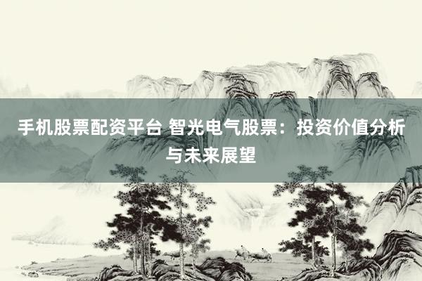 手机股票配资平台 智光电气股票：投资价值分析与未来展望